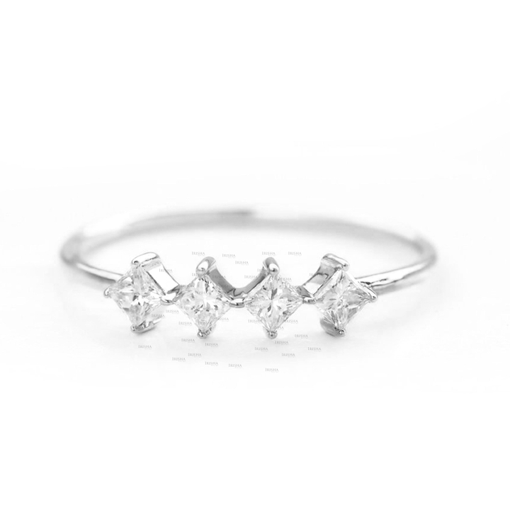 14K Gold 0.40 Ct. Genuine Princess Cut Diamond Wedding Engagement Ring Jewelry