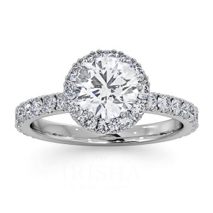 14K Gold 1.50 Ct. Genuine Diamond Wedding Engagement Band Ring Bridal Jewelry