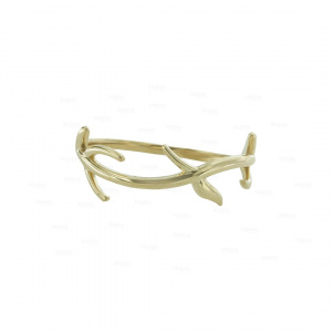 14K Solid Gold Tree Branch Nature Love Ring Fine Jewelry Size -3 to 8 US