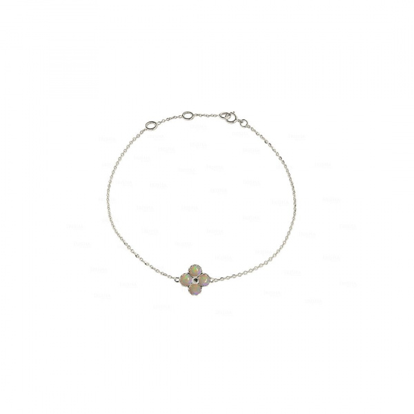 Four Leaf Clover Opal Bracelet