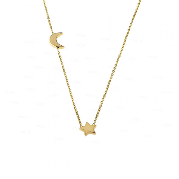 Moon Star Charm Necklace