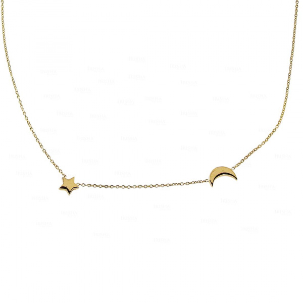 Moon Star Charm Necklace