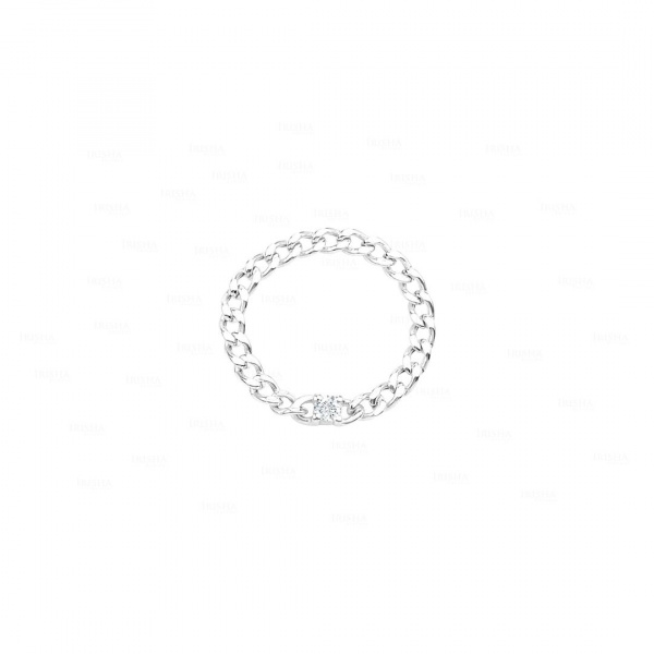Cuban Chain Diamond Ring