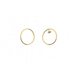 Eclipse Hoop | 14k Gold Earrings
