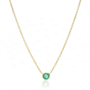Emerald Necklace|14k Gold