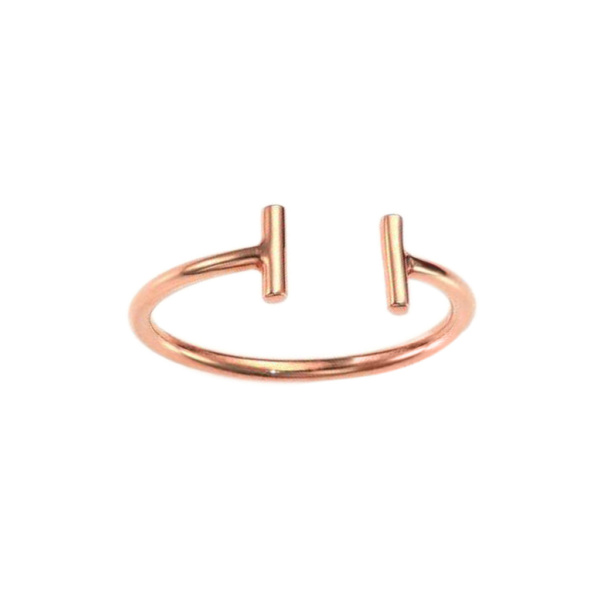 14K Solid Plain Gold Open Cuff Ring Handmade Fine Jewelry Size - 3,4,5,6,7,8,9