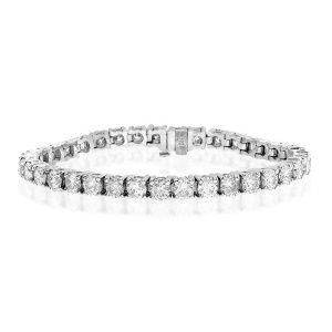 14K Gold 9.00Ct. Genuine Diamond Wedding Engagement Tennis Bracelet Fine Jewelry