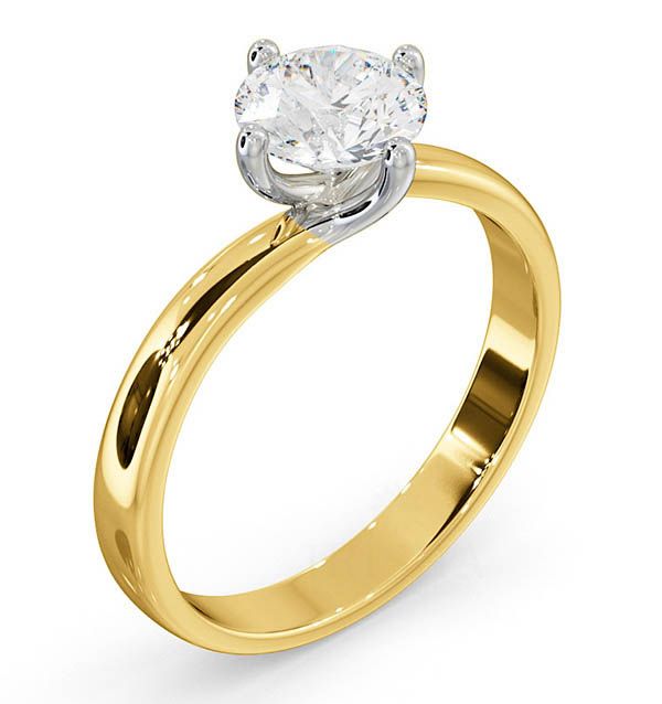 14K Yellow Gold 1.00 Ct. Genuine Diamond Wedding Engagement Ring Bridal Jewelry
