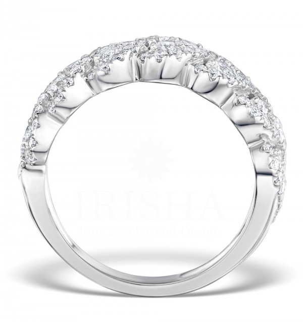 14K Gold 1.00 Ct. Genuine VS Clarity F-G Color Diamond Weave Ring Fine Jewelry