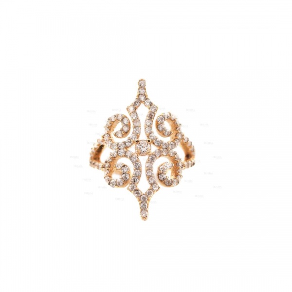 14K Gold 0.60 Ct. Genuine Diamond Vintage Wedding Engagement Ring Fine Jewelry