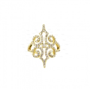 14K Gold 0.60 Ct. Genuine Diamond Vintage Wedding Engagement Ring Fine Jewelry