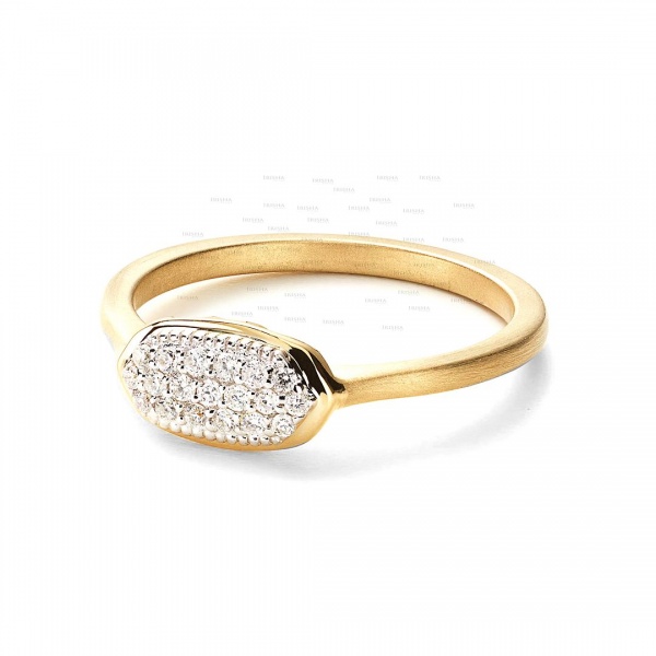 14K Gold 0.20 Ct. Genuine VS Clarity Diamond Statement Ring Fine Jewelry