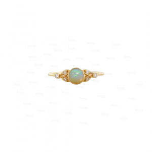 Opal and Diamond Vintage Ring
