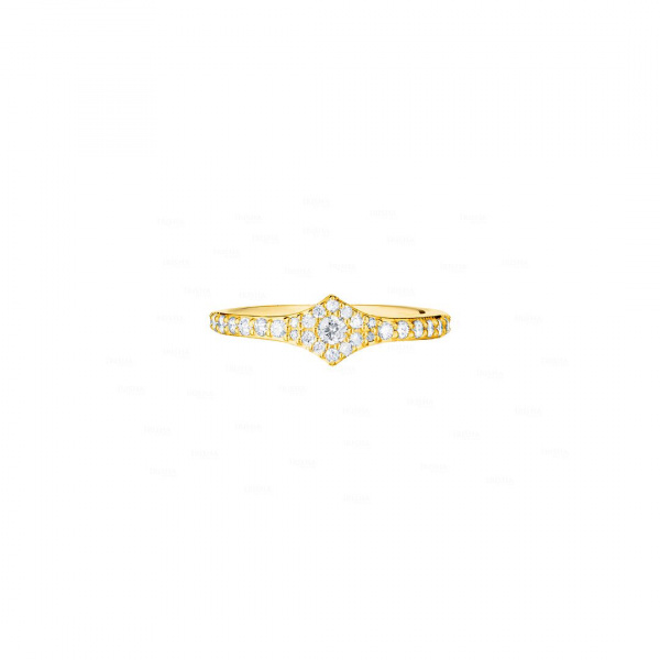 14K Gold 0.22 Ct. Genuine Diamond Wedding Half Eternity Band Ring Fine Jewelry