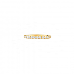 14K Gold 0.13 Ct. Genuine Diamond Wedding Half Eternity Band Ring Fine Jewelry