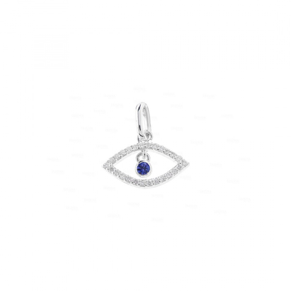 Blue Sapphire Evil Eye Necklace