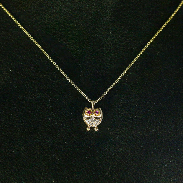 Starry Owl Pendant