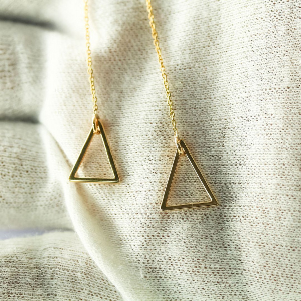 Triangle Lariat Necklace