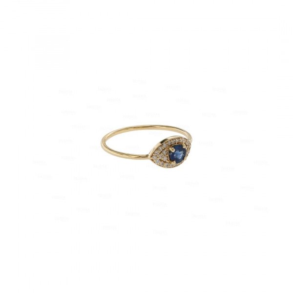 Blue Sapphire Evil Eye Ring