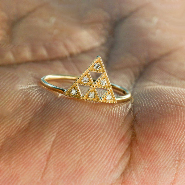 Triangle Crown Ring