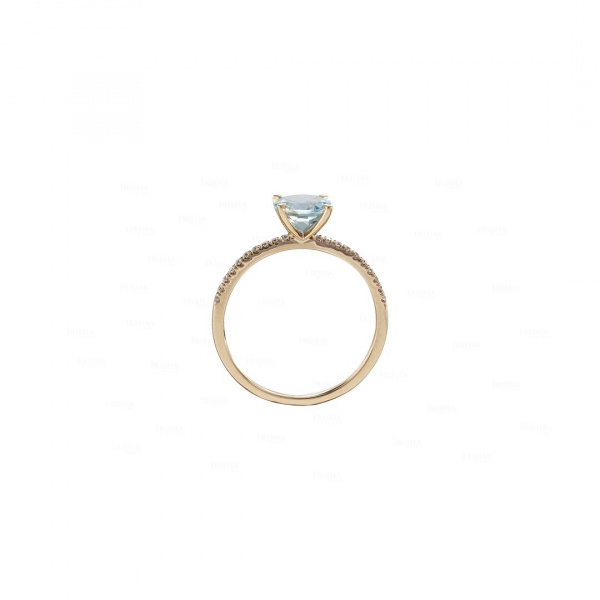 Aquamarine Eternity Ring
