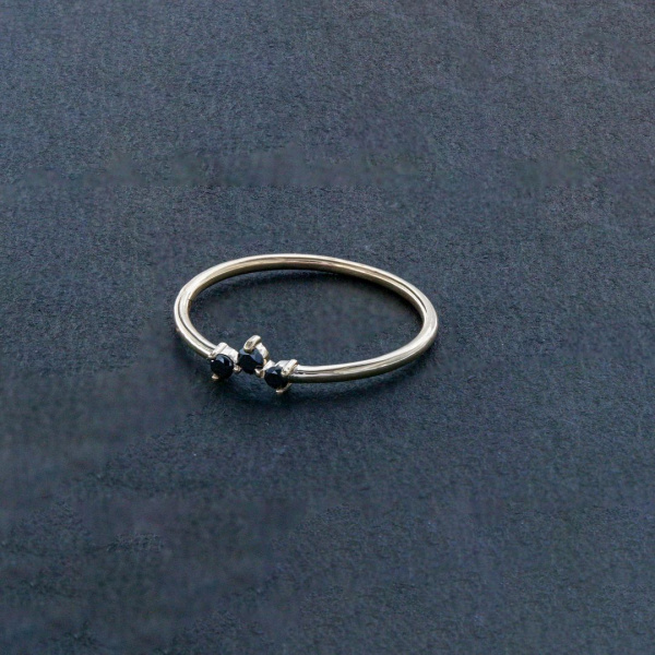 Black Diamond Stack Ring