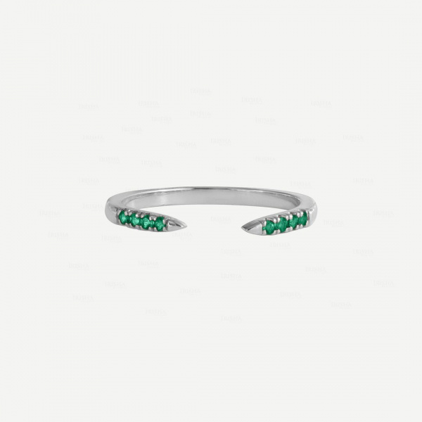Emerald Open Cuff Ring