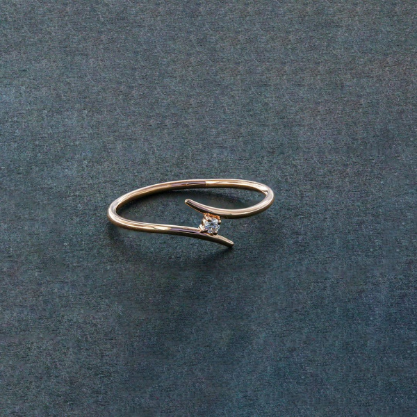 Diamond Bypass Ring