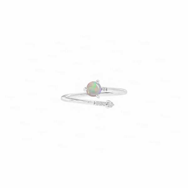Opal Bypass Ring