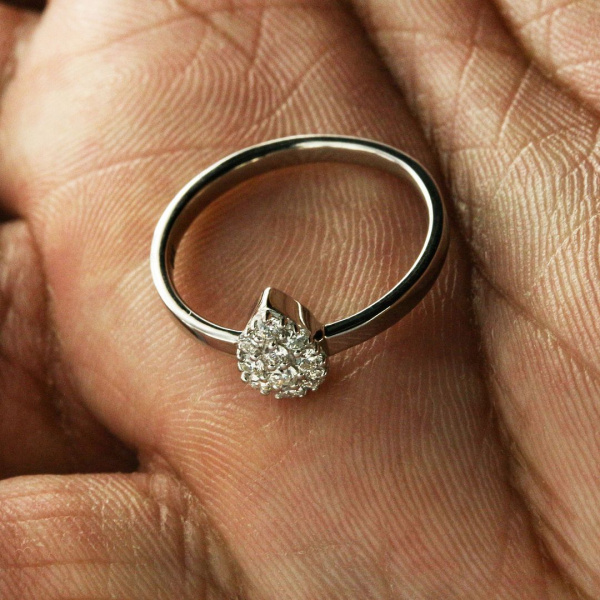 Diamond Pear Ring