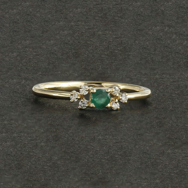 Emerald Promise Ring