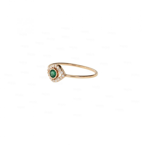 Emerald Evil Eye Ring