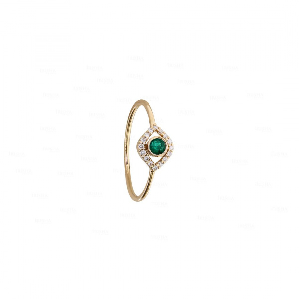 Emerald Evil Eye Ring