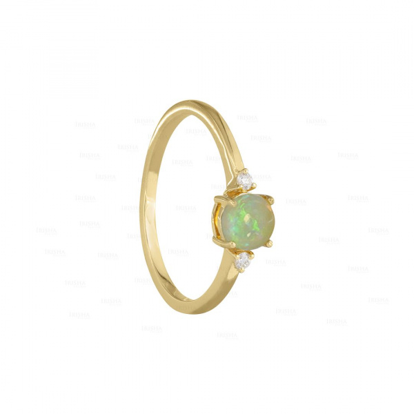 Diamond Opal Ring