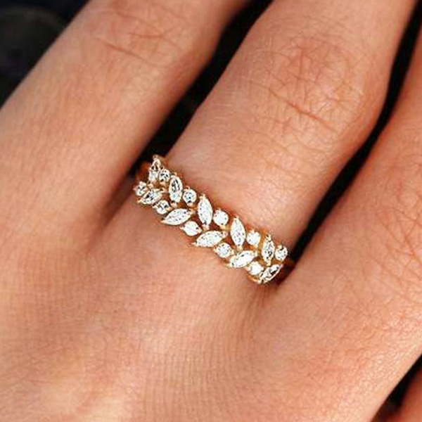 Marquise Round Diamond Ring