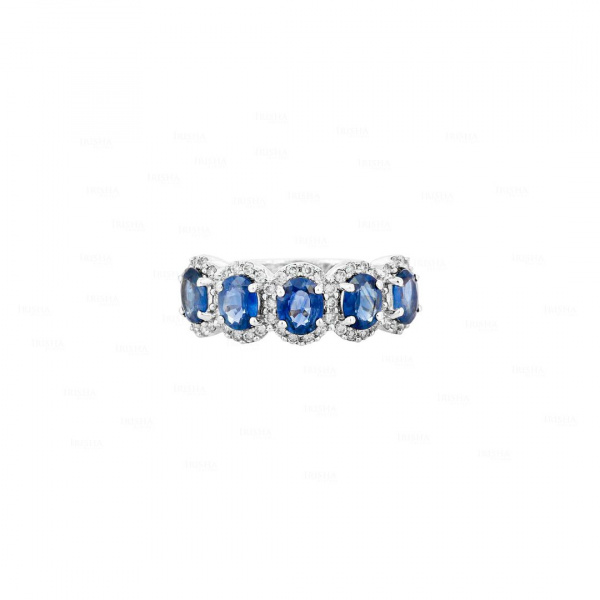 Blue Sapphire Oval Ring