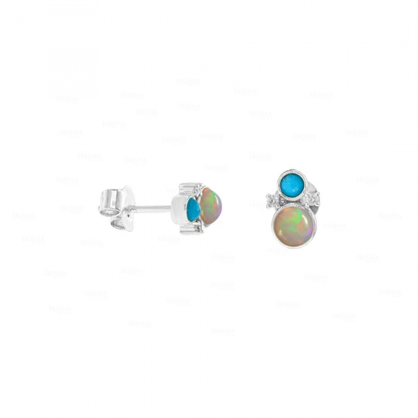 Opal Turquoise Studs