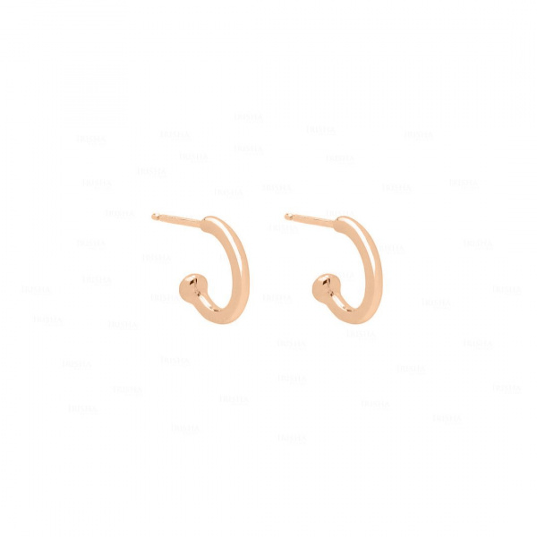 Golden Hoop Earrings|14k Solid Gold