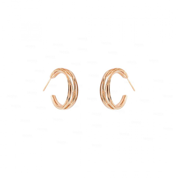 Wired Statement Hoop | 14k Gold Earrings