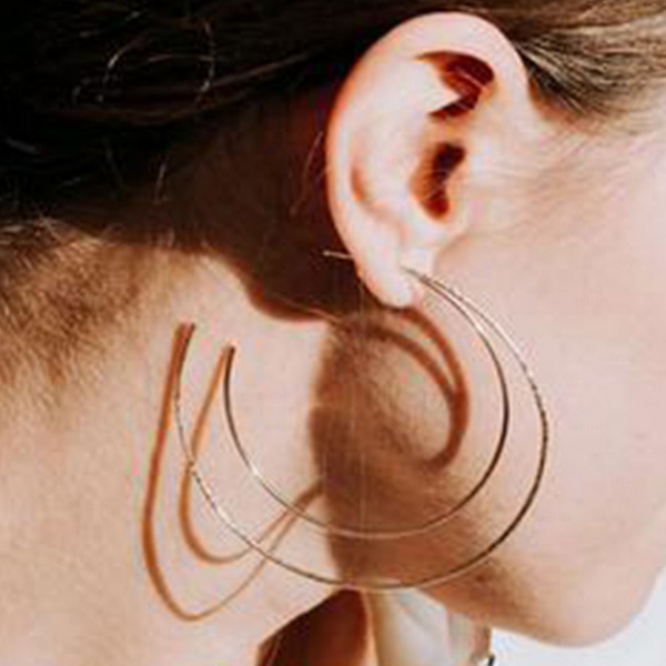 Double Layer Hoop | 14k Gold Earrings