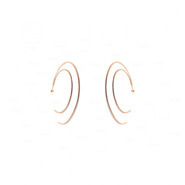 Double Layer Hoop | 14k Gold Earrings