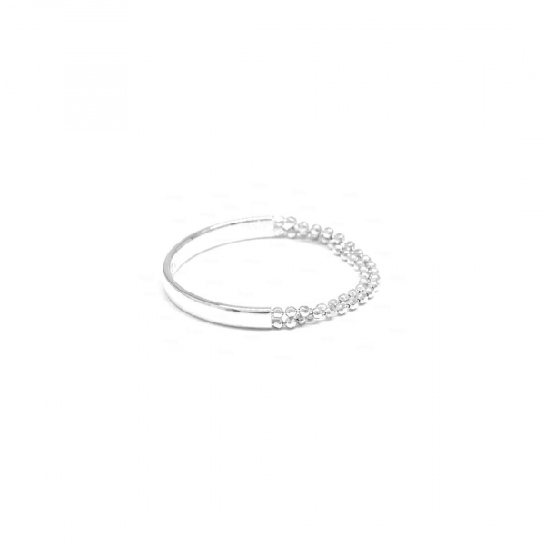 Gold Bead Chain Ring | 14k Solid Gold