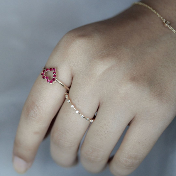 Petite Diamond Thin Band|Stackable Ring