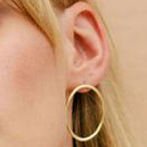 Eclipse Hoop | 14k Gold Earrings