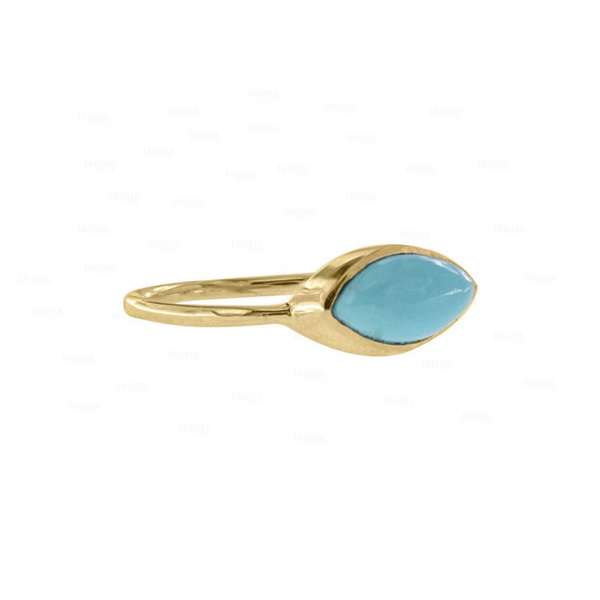 Marquise Turquoise Ring|14k Gold