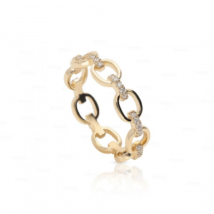 14K Gold 0.20 Ct. Genuine Diamond Flexible Wedding Anniversary Ring Fine Jewelry