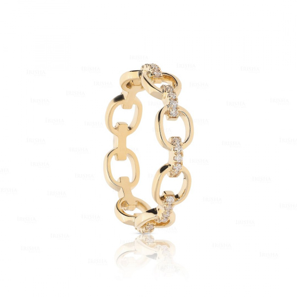 14K Gold 0.20 Ct. Genuine Diamond Flexible Wedding Anniversary Ring Fine Jewelry