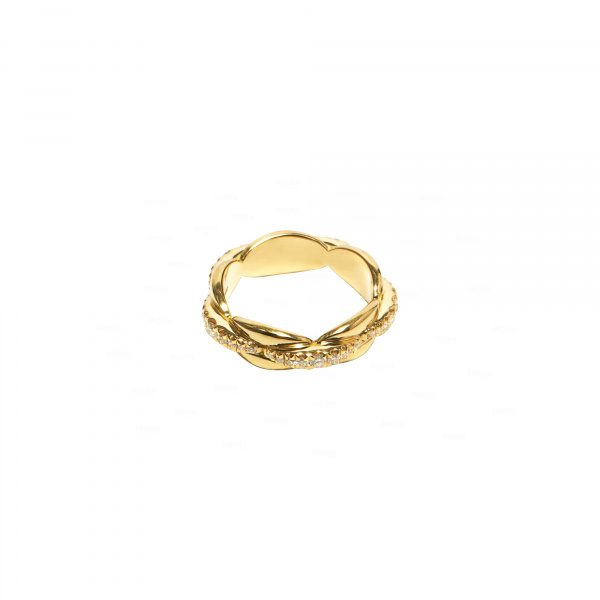 14K Gold Genuine Pave Diamond Ring Fine Jewelry Gift