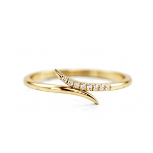 14K-Gold-014-Ct-Genuine-Diamond-Wrap-Ring-Fine-Jewelry-Size-3456789-US-173881449061